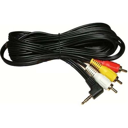 CMPLE CMPLE 104-N 3.5mm to 3 RCA Camcorder Video Audio Cable- 6 ft 104-N